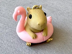 Брелок Капібара надрукований на 3Д принтері