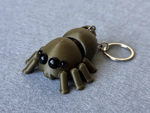 Брелок Павук надрукований на 3Д принтері