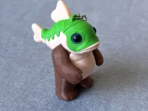 Брелок Риба-Медвідь надрукований на 3Д принтері