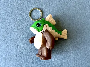 Брелок Риба-Медвідь надрукований на 3Д принтері