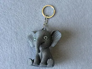 Брелок Слон надрукований на 3Д принтері