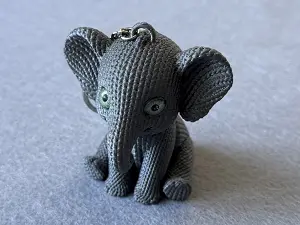 Брелок Слон надрукований на 3Д принтері