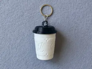 Брелок Стакан надрукований на 3Д принтері