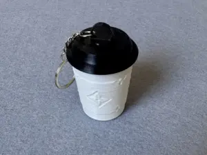 Брелок Стакан надрукований на 3Д принтері