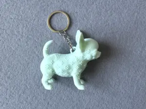 Брелок Собака надрукована на 3Д принтері