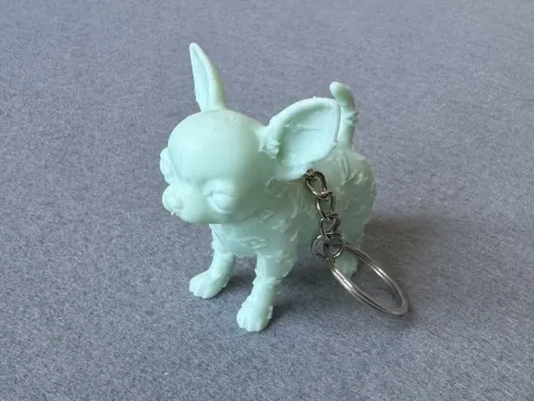 Брелок Собака надрукована на 3Д принтері