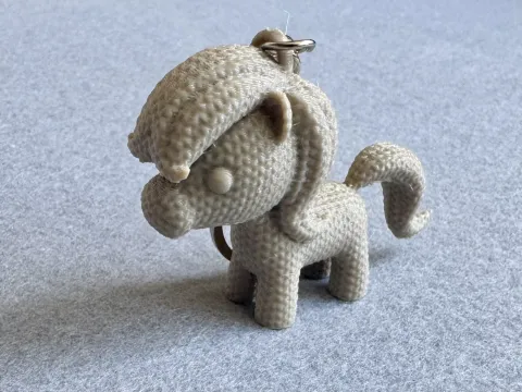 Брелок Поні надрукований на 3Д принтері