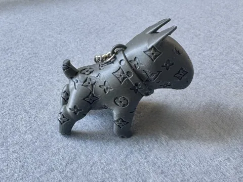 Брелок Собака надрукована на 3Д принтері