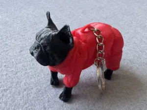 Брелок Собака надрукована на 3Д принтері