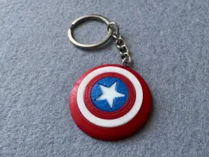 Брелок Щит надрукований на 3Д принтері