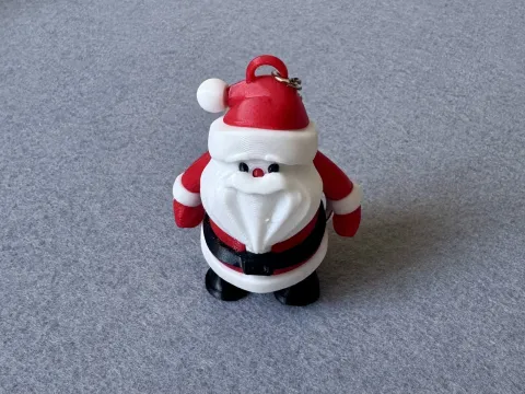 Брелок Дід Мороз надрукований на 3Д принтері