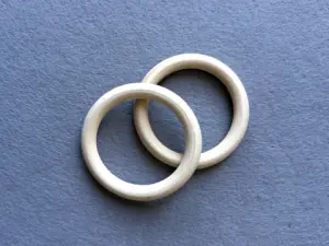 Кільця дерев'яні - 7,6см - 10 шт