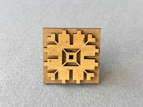 Штамп для вибійки №2 - 6,5×6,5см