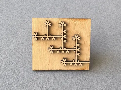 Штамп для забойки №5 – 7×6 см