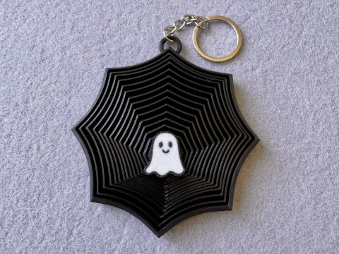 Брелок Павутина надрукований на 3Д принтері