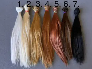 Волосся (Треси) для ляльок - Прямі -довжина - 20 см  (№7)