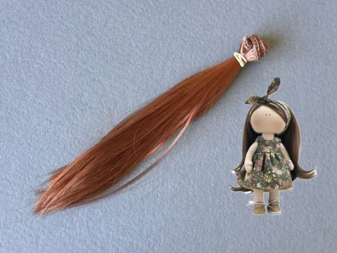 Волосся (Треси) для ляльок - Прямі -довжина - 20 см  (№5)