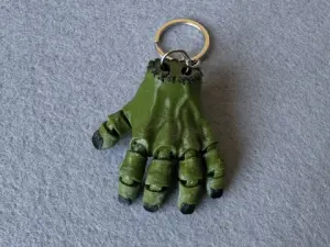 Брелок Рука надрукована на 3Д принтері