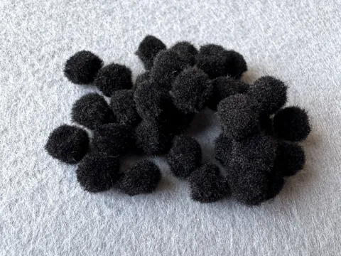 Намистини текстильні - 1см (2000шт)