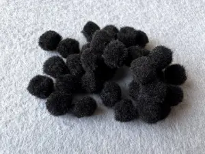 Намистини текстильні - 1см (2000шт)