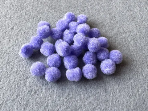 Бусины текстильные - 1см (2000шт)