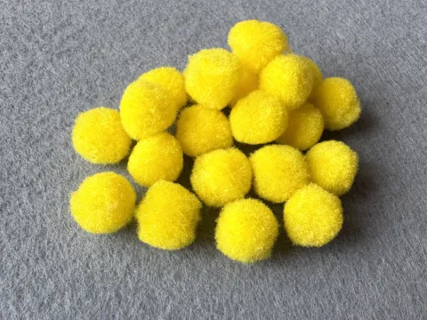 Бусины текстильные - 1.5см (1000шт)