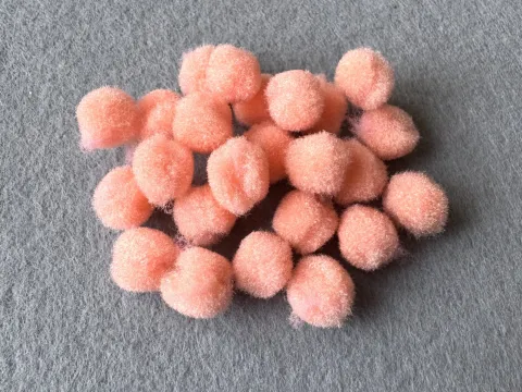 Бусины текстильные - 1.5см (1000шт)