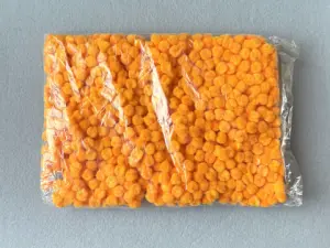 Бусины текстильные - 1.5см (1000шт)