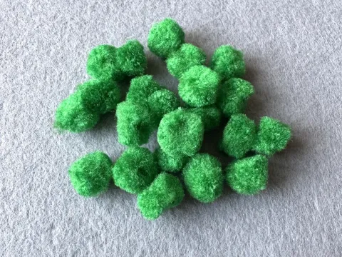 Намистини текстильні - 1.5см (1000шт)