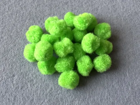 Бусины текстильные - 1.5см (1000шт)