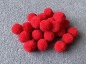 Намистини текстильні - 1.5см (1000шт)