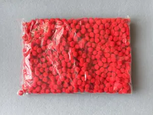 Бусины текстильные - 1.5см (1000шт)