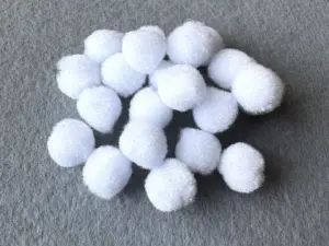 Намистини текстильні - 1.5см (1000шт)