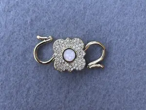 Карабін подвійний з опалом та цирконієм