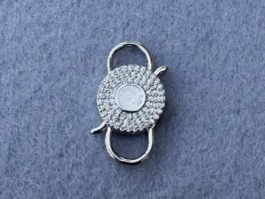 Карабін подвійний з опалом та цирконієм