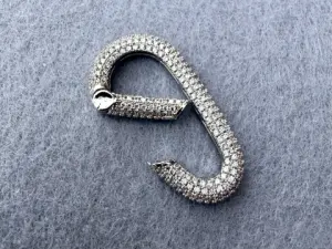 Карабін двосторонній з цирконієм.