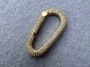 Карабін двосторонній з цирконієм.