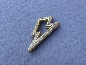 Карабін двосторонній з цирконієм