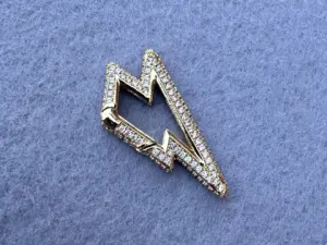 Карабін двосторонній з цирконієм