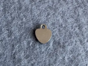 Підвіска Серце 6 мм - 10 шт