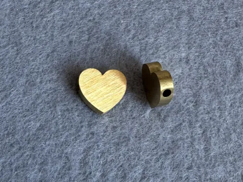 Бусина Серце для гравіювання