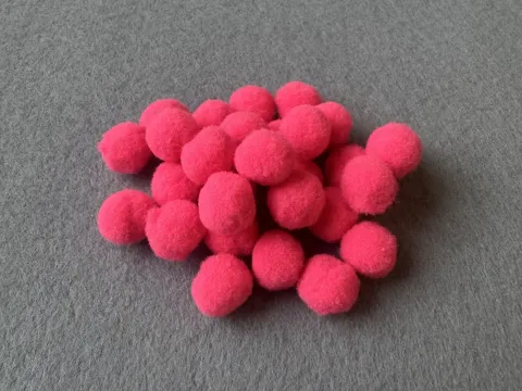 Намистини текстильні люкс - 1.5см (1000шт)