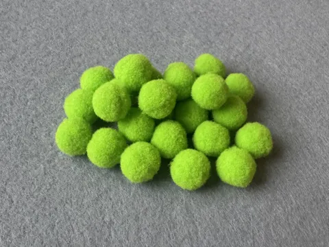 Намистини текстильні люкс - 1.5см (1000шт)