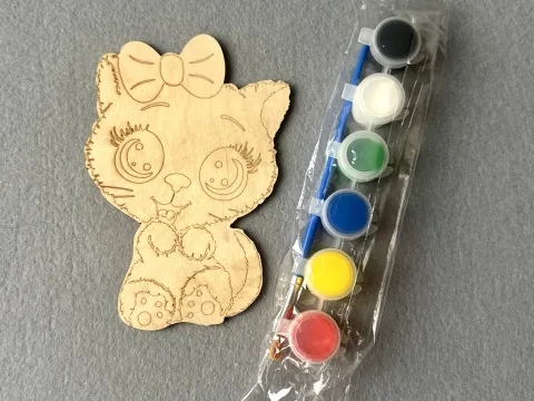 Набір для творчості дерев'яні розмальовки # 57