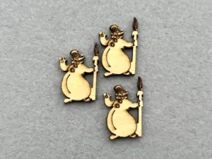 Декор з фанери "Сніговик" - 40 шт