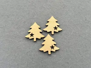 Декор із фанери "Ялинка" - 40 шт