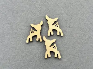 Декор із фанери "Олень" - 40 шт