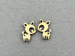 Декор із фанери "Олень" - 40 шт