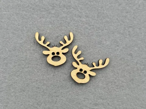 Декор із фанери "Олень" - 40 шт