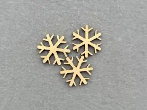 Декор із фанери "Сніжинка" - 40 шт